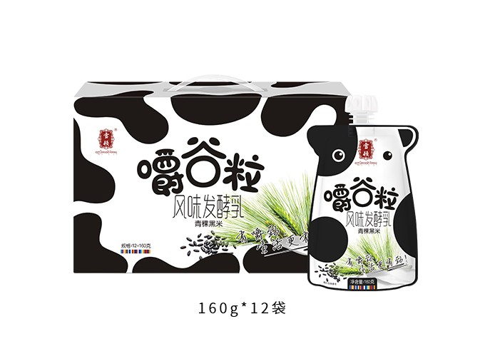 嚼谷粒青稞黑米風(fēng)味發(fā)酵乳