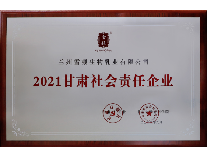 2021甘肅社會(huì)責(zé)任企業(yè)